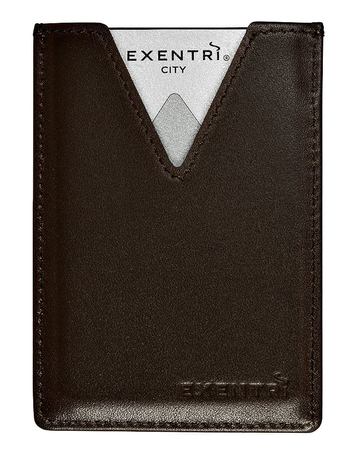 EXENTRI Wallet City Brown - Exentri Wallets - Smart Wallet