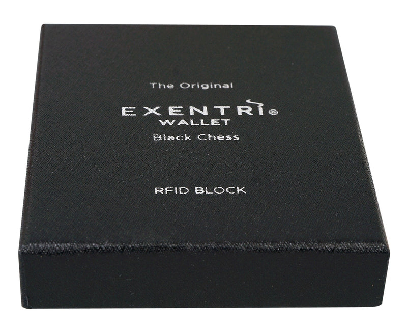 EXENTRI Wallet Black Chess - mit RFID-Schutz - Exentri Wallets - Smart Wallet