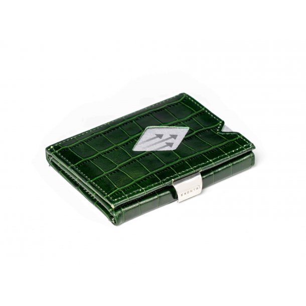 Exentri Wallet Caiman Green - mit RFID-Schutz
