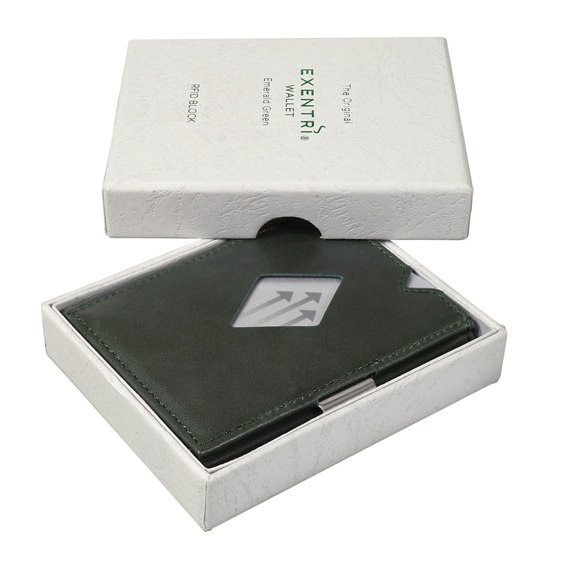 EXENTRI Wallet Emerald Green - mit RFID Schutz - Exentri Wallets - Smart Wallet